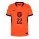 Billige Fotballdrakt Nederland Denzel Dumfries #22 Replika Hjemmedrakt Dame VM 2026 Kortermet Billige Fotballdrakt Nederland Denzel Dumfries #22 Replika Hjemmedrakt Dame VM 2026 Kortermet
